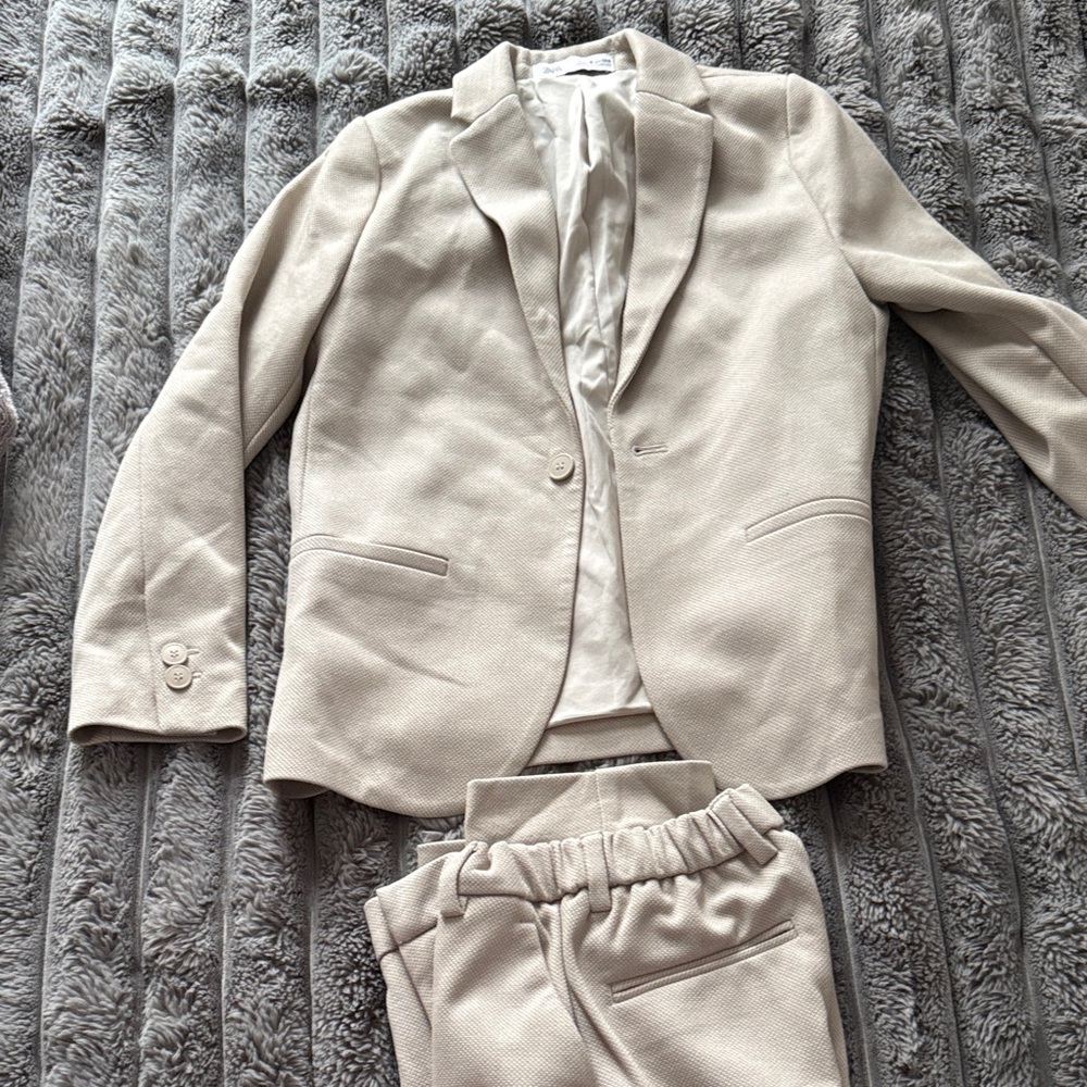 Zara Beige Suit Set